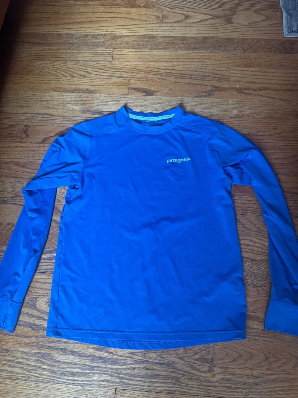 Patagonia Kids Blue Long-Sleeve Rashguard Tee